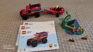 LEGO City 60412  Fuoristrada Antincendio Gommone V