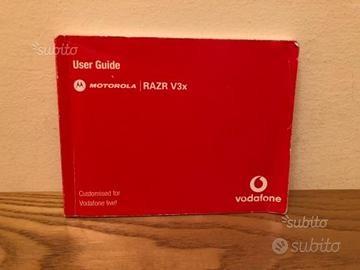 Manuale e caricabatterie MOTOROLA RAZR V3x