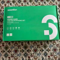 Soomfon SF-MP008 Live sound card e microohone set
