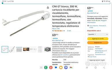 CINI GT300 Resistenza termosifone/scaldasalviette