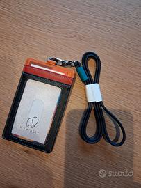 Porta carte di credito con tracolla Nuovo