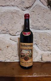 vino in bottiglia Barbaresco 1967 annata storica 