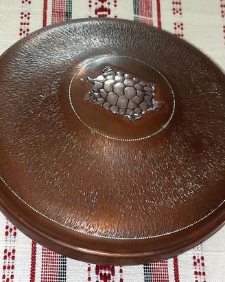 ANTICO PORTA GIOIELLI CON TARTARUGA ARGENTO PUNZON