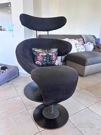 Potrona stokke Peel Con poggiapiedi
