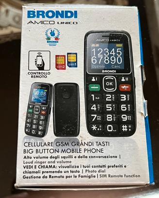 CELLULARE BRONDI AMICO UNICO NERO