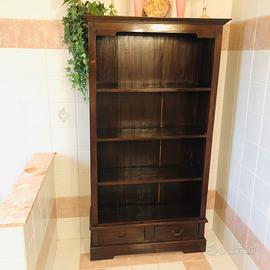 Mobile libreria 4 ripiani e 2 cassetti