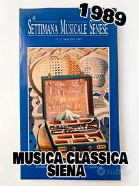 Libro "46 Settimana Musicale Senese" 1989