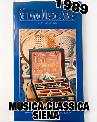 Libro "46 Settimana Musicale Senese" 1989