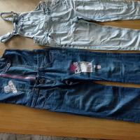 Salopette jeans tg 12a bambina