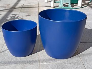 Coppia vasi pianta Scheurich blu