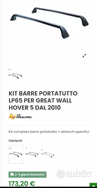 barre portapacchi Great Wall 