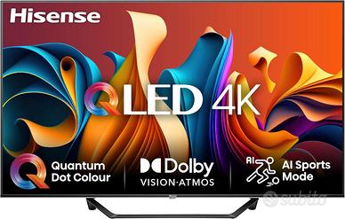 Hisense TV 43" QLED 4K 43A72NQ -Dolby Vision - HDR