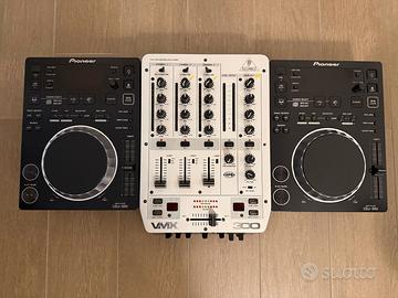 Coppia CDJ 350 Mixer VMX300