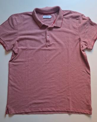 polo Conbipel uomo XL rossa bianca cotone