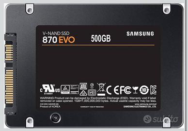 Samsung 870 EVO SSD, Fattore di forma 2,5" 500gb
