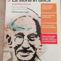 libro  scolastico " La storia in tasca"