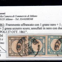 AFFRANCATURA QUADRICOLORE COMPOSTA DA 1 E 2 GRANA