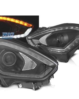 FARI SUZUKI SWIFT 17- TUBE LIGHT DRL DINAMICI NERI