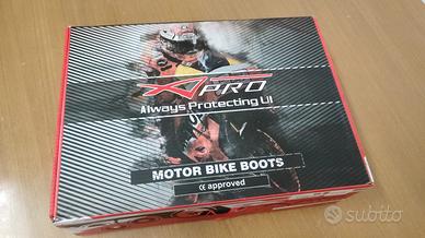 Stivali moto A-Pro Nuovi certificati liv. 2 tg.44
