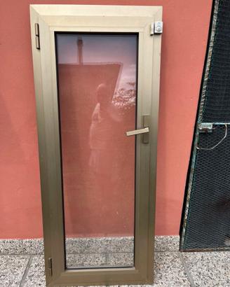 Finestra alluminio anodizzato vetrocamera 150x60