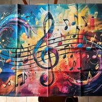 Tele con stampa artistica