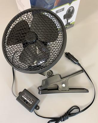 Ventilatore Oscillante a 12V Auto, Casa e Giardino