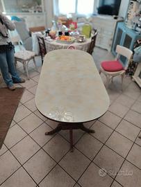 tavolo vintage legno onice 