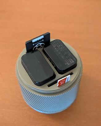 contenitore case a vite per due batterie Sony 