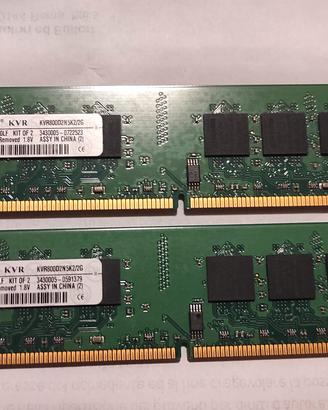 RAM Kingston 3GB DDR2 800MHz (Kit 2GB + 1GB) PC2-6
