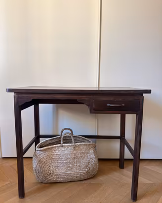 Consolle / Tavolino in legno scuro vintage