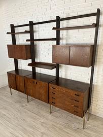 Libreria modulare modernista anni '60