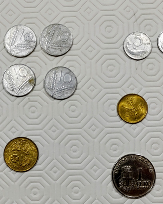 Monete 5, 10, 20, 200, 1000 lire, 1 euro rare