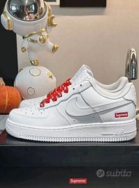 Nike Air Force 1 Supreme, bianco EU 41