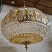 Lampadario italiano cristalli anni '60