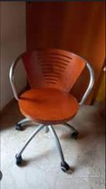 sedie Calligaris girevole con ruote 