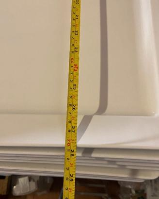 Vassoi bianchi in melamina 40×70 – catering