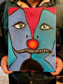 Quadro Pop Art "Divisione" - Olio su Tela 30x40 cm