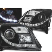 FARI OPEL VECTRA C 02-05 LUCE DIURNA A LED NERI