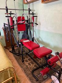 PALESTRA MULTIFUNZIONE PROFESSIONALE + 100 KG PESI