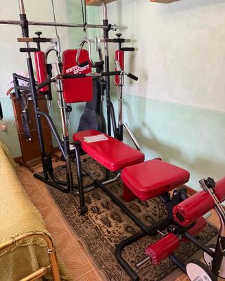 PALESTRA MULTIFUNZIONE PROFESSIONALE + 100 KG PESI
