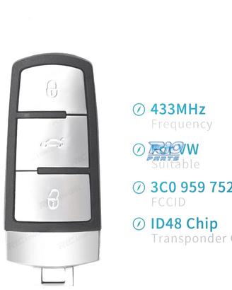 CHIAVE COMPLETA PER VOLKSWAGEN VW BEETLE BORA GOLF