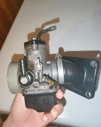 carburatore pwk 28 con il suo collettore