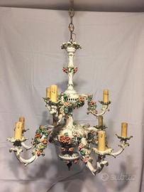 lampadario in ceramica