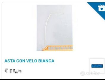 Asta con zanzariera per lettino