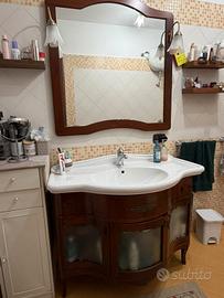 Mobile da bagno+ specchio+lavandino