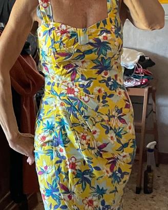 vintage Abito stile Costa Azzurra NUOVO  tg.M