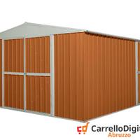 Box prefabbricato in acciaio 360x430 legno chiaro