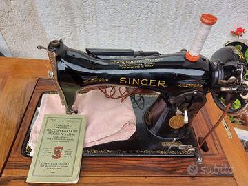 Macchina da cucire singer antica collez con mobile