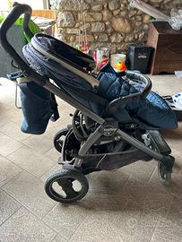 Passeggino Peg Perego Book 51S Blu Navy con Borsa