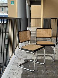 Coppia sedie paglia di vienna
